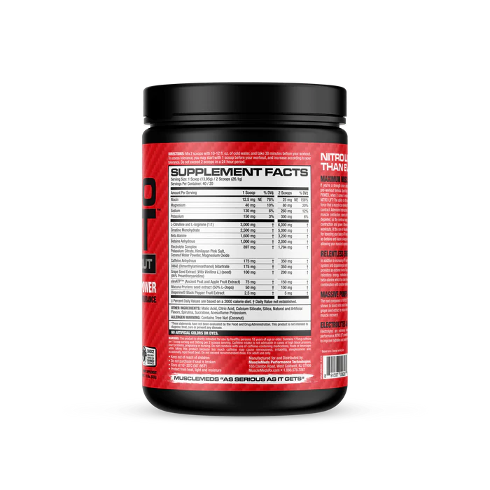 MuscleMeds Nitro Lift Pre Workout