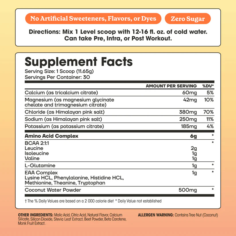 Fit&Lean Amino Hydration - Peach Mango