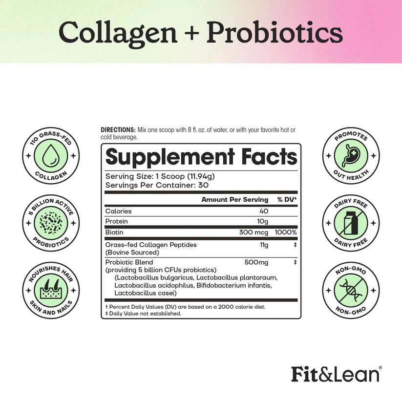 Fit&Lean Collagen Probiotics