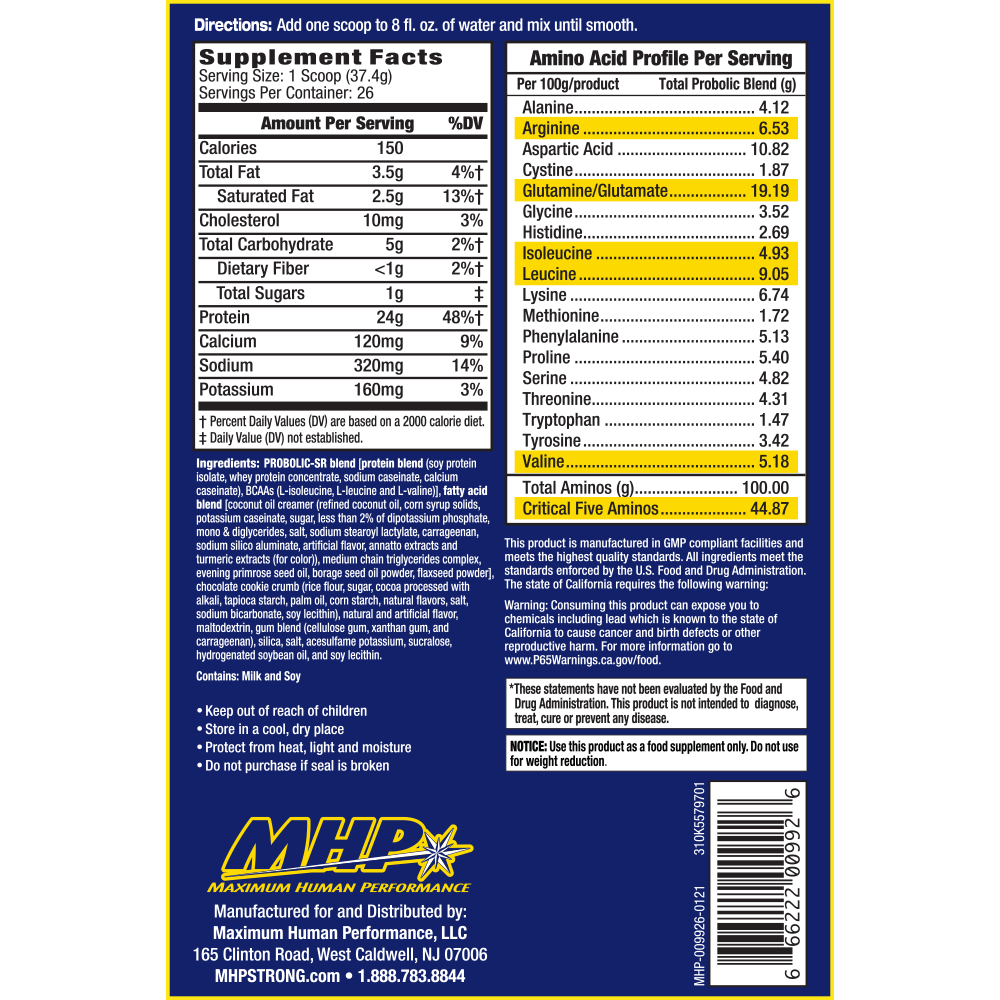 MHP Probolic Sr Protein Powder