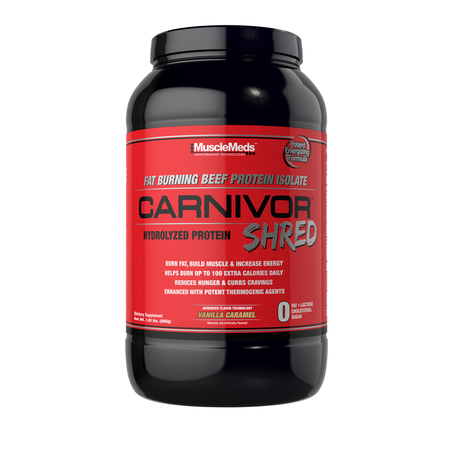 MuscleMeds CARNIVOR SHRED - 100% PROTEINE DI MANZO + BRUCIA GRASSI