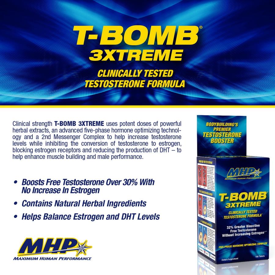 MHP T-Bomb 3Xtreme (168 Tablets)